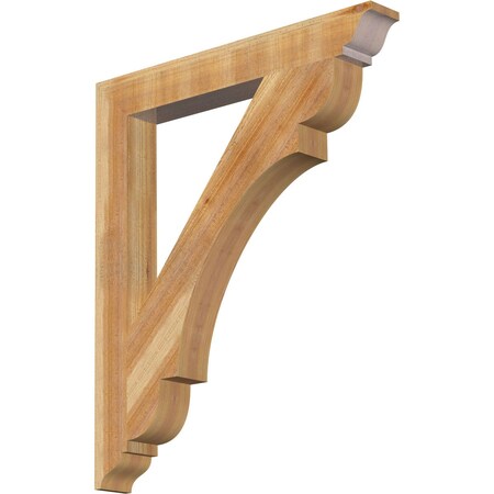 Ekena Millwork Olympic Traditional Rough Sawn Bracket, Western Red Cedar, 4"W x 32"D x 38"H BKT04X32X38OLY01RWR